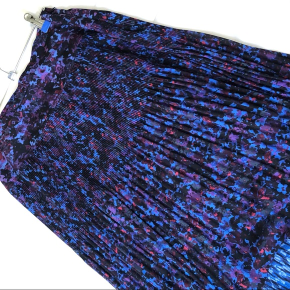 Rebecca Taylor Floral Pleated Maxi Skirt - Picture 3 of 8